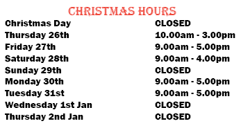 XMAS HOURS 2024