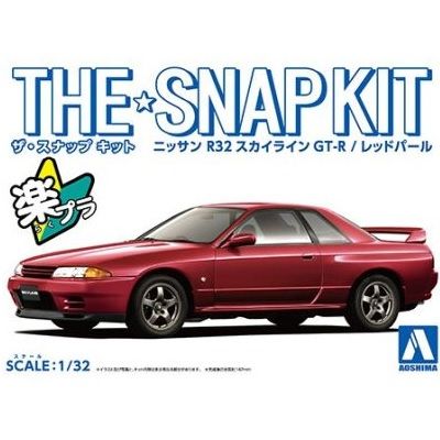 1/32 Nissan R32 Skyline GT-R Red Pearl - Snap Kit