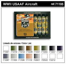 WWII USAAF Aircraft Model Air (16 x 17ml bottles)